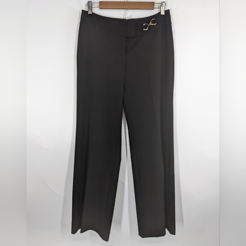 White House Black Market Metal Belt Detail Trouser Dress Pants